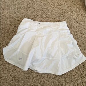 lululemon White Athletic Skort
